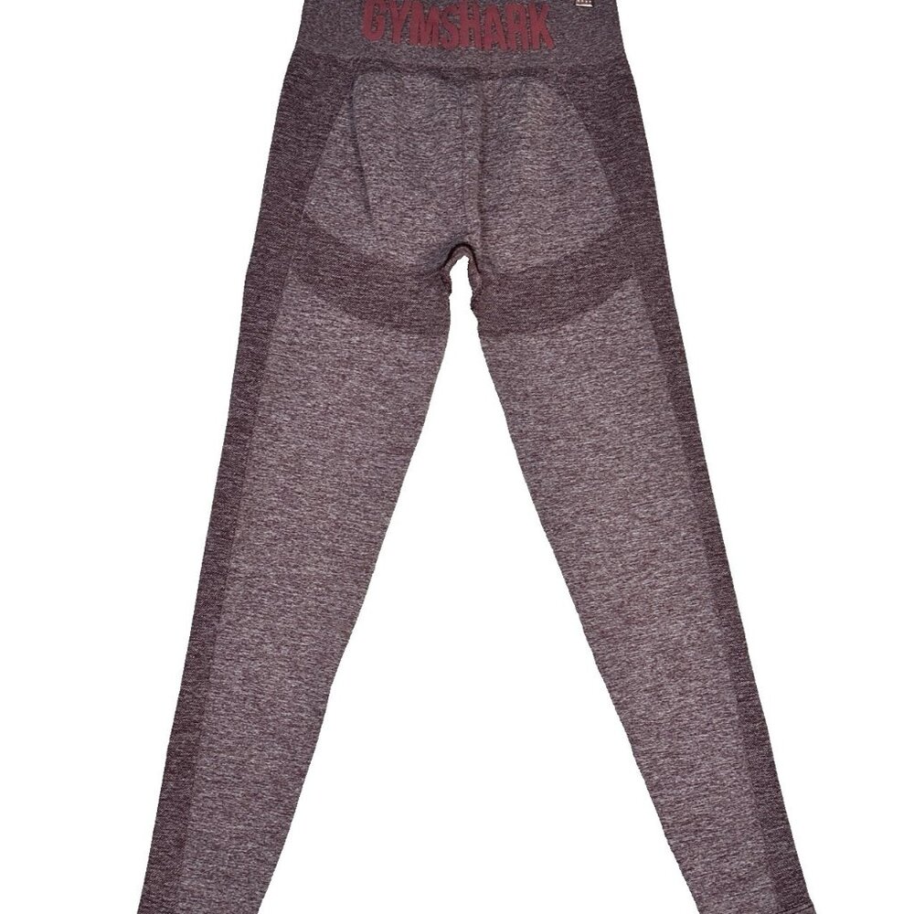 GYMSHARK High Waisted Flex Leggings Berry Rose Sz S/M Sculpting Yoga Athleisure - Picture 4 of 8